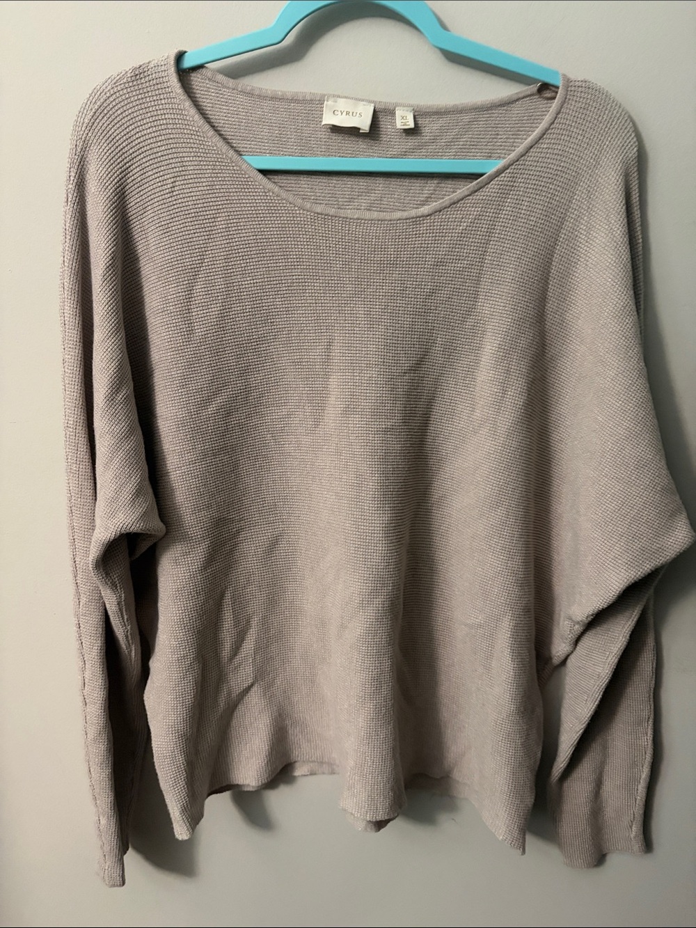 Cyrus Scoop Neck Lightweight Sweater - Light Taupe